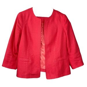 Talbots Salmon Blazer Size 6 Petite